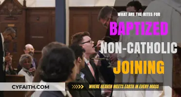 Rites for Baptized Non-Catholics Joining the Catholic Church