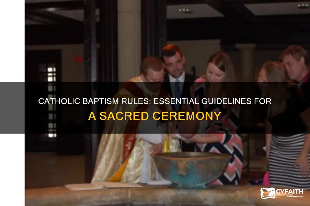 what are the rules for catholic baptism