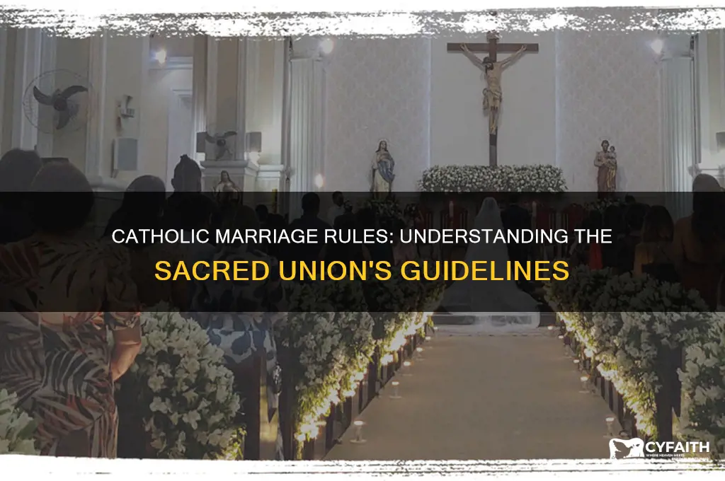 what are the rules of a catholic marriage