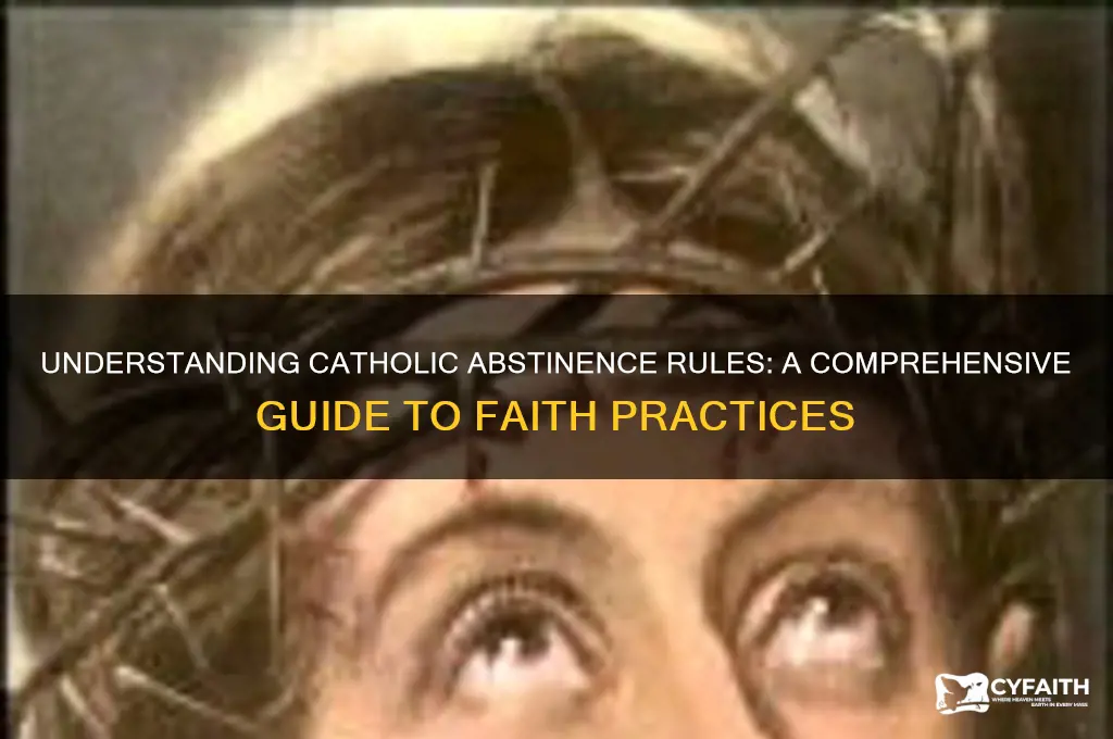 what are the rules on abstience catholic