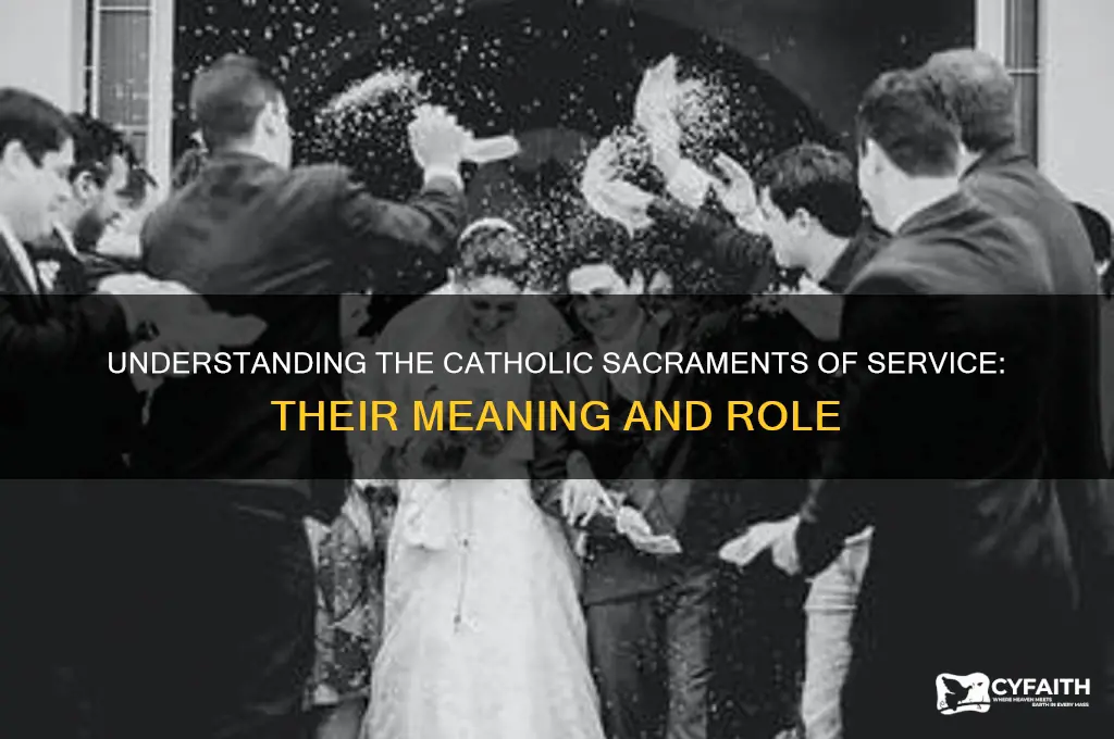what are the sacraments of service catholic