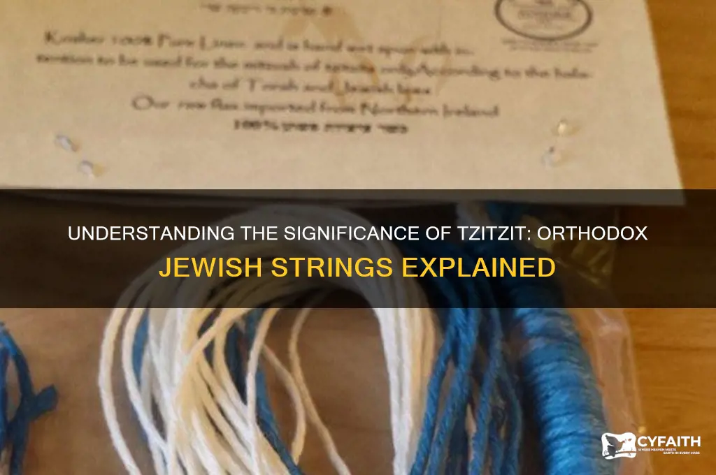 what are the strings orthodox jews wear