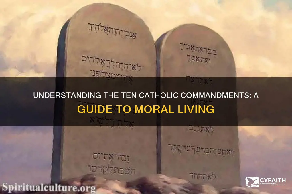 what are the ten catholic commandments