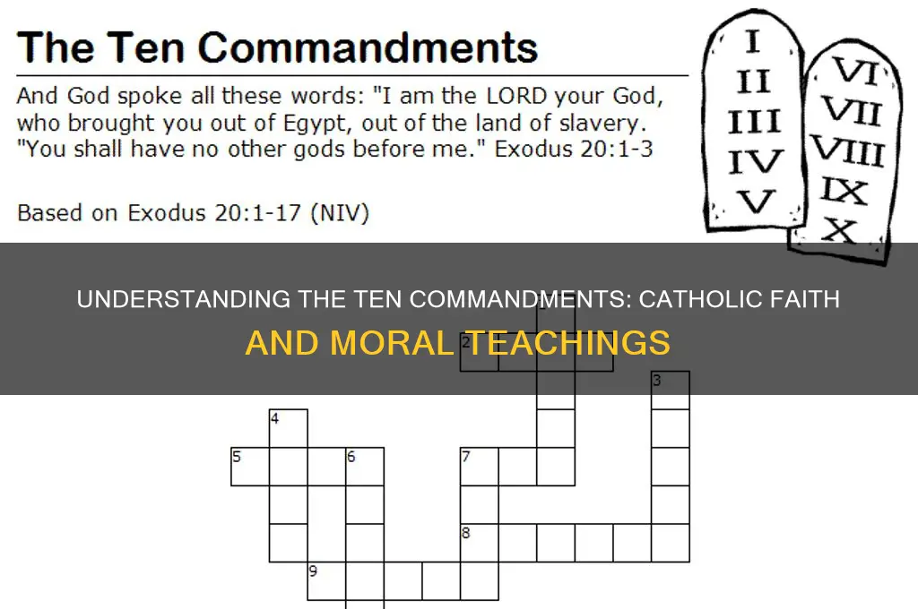 what are the ten commandments in the catholic religion