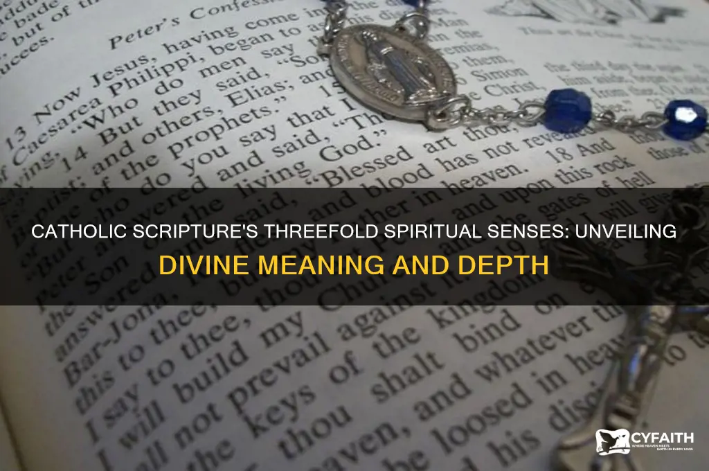 what are the three spiritual senses of scripture catholic