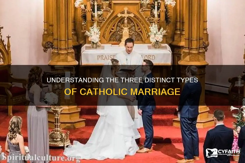 what are the three types of catholic marriage is called
