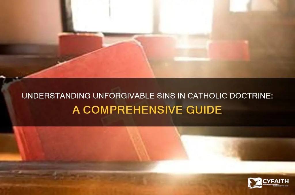 what are unforgivable sins catholic