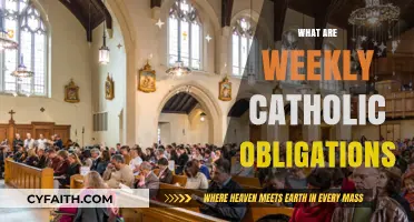 Understanding Weekly Catholic Obligations: Practices, Prayers, and Participation