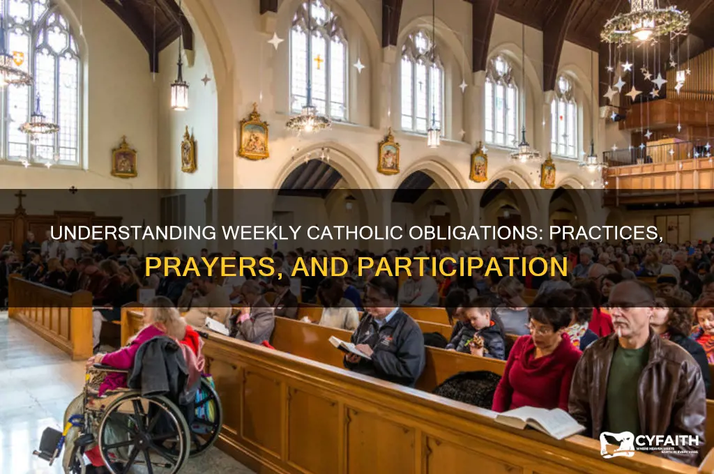 what are weekly catholic obligations