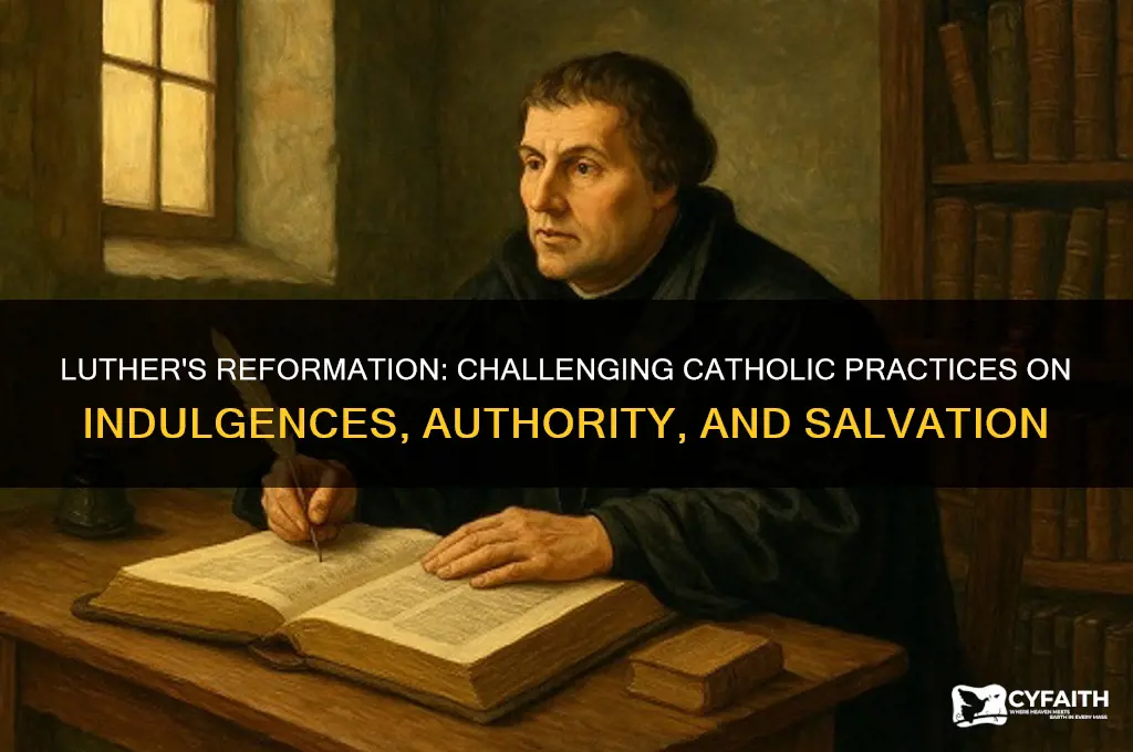 what aspects of catholic practice did luther challenge
