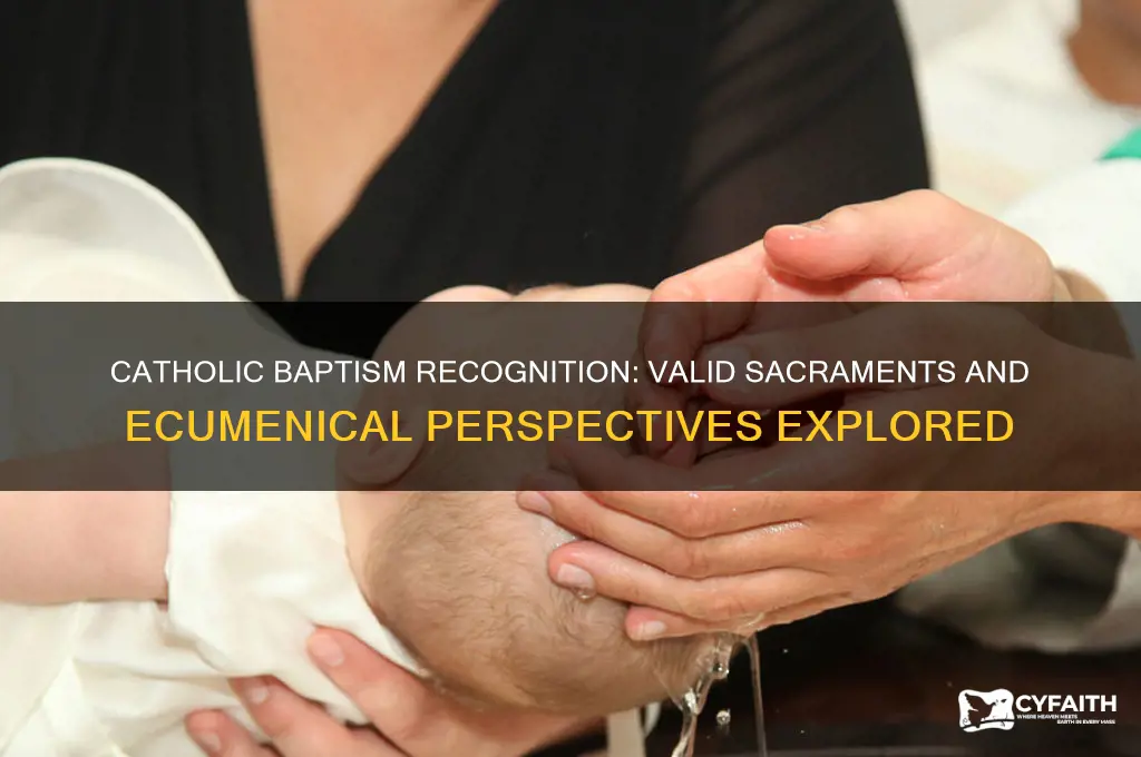 what baptisms do catholics recognize