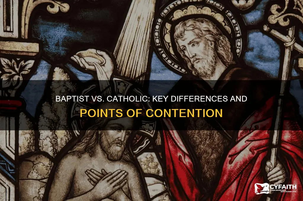 what baptists dont like catholics