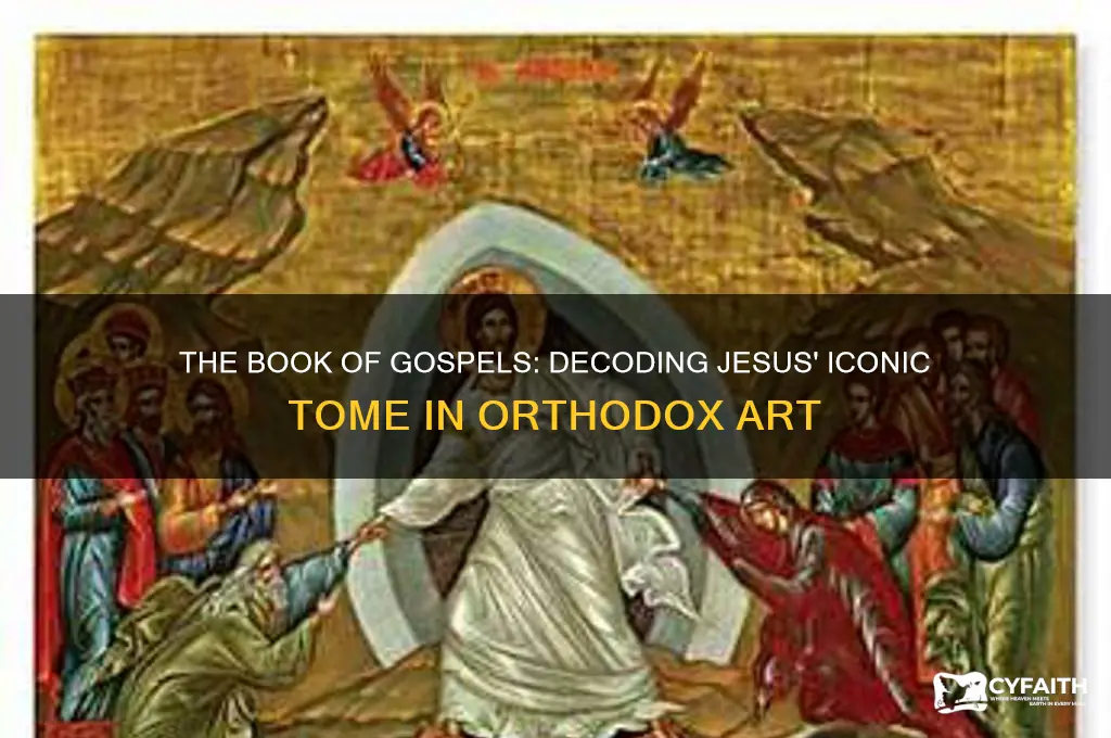what book is jesus holding in orthodox artwork