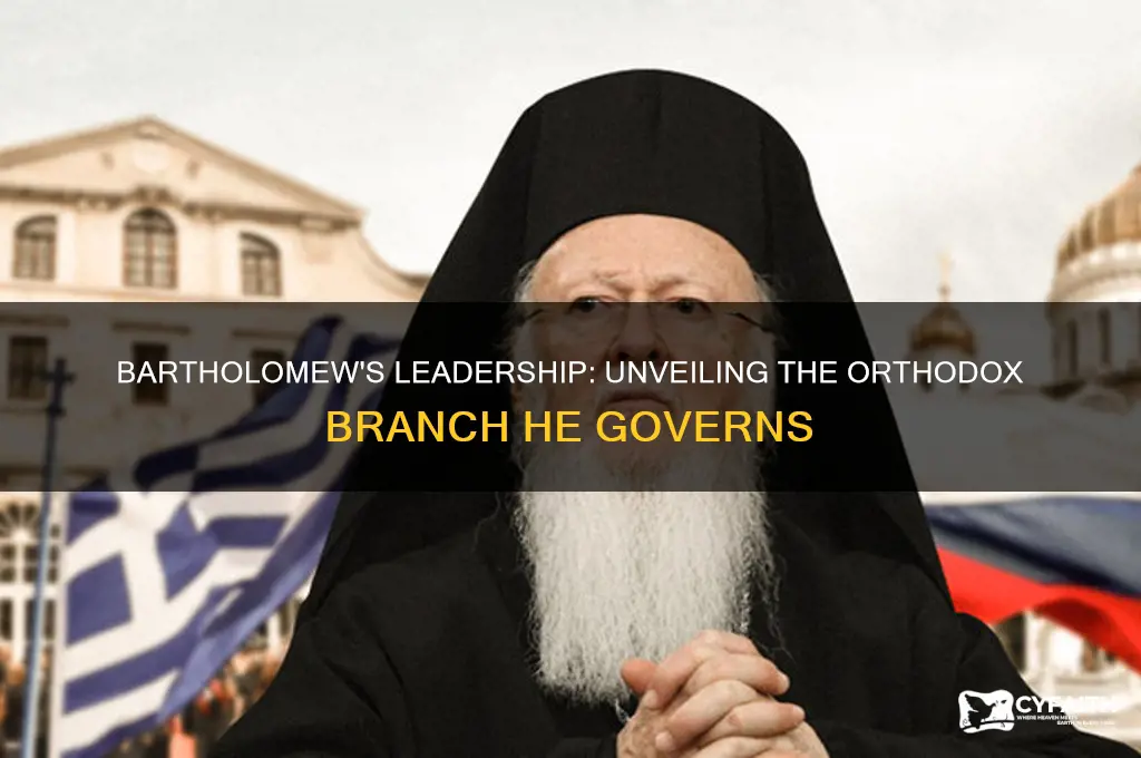 what branch of orthodox does bartholomew rule