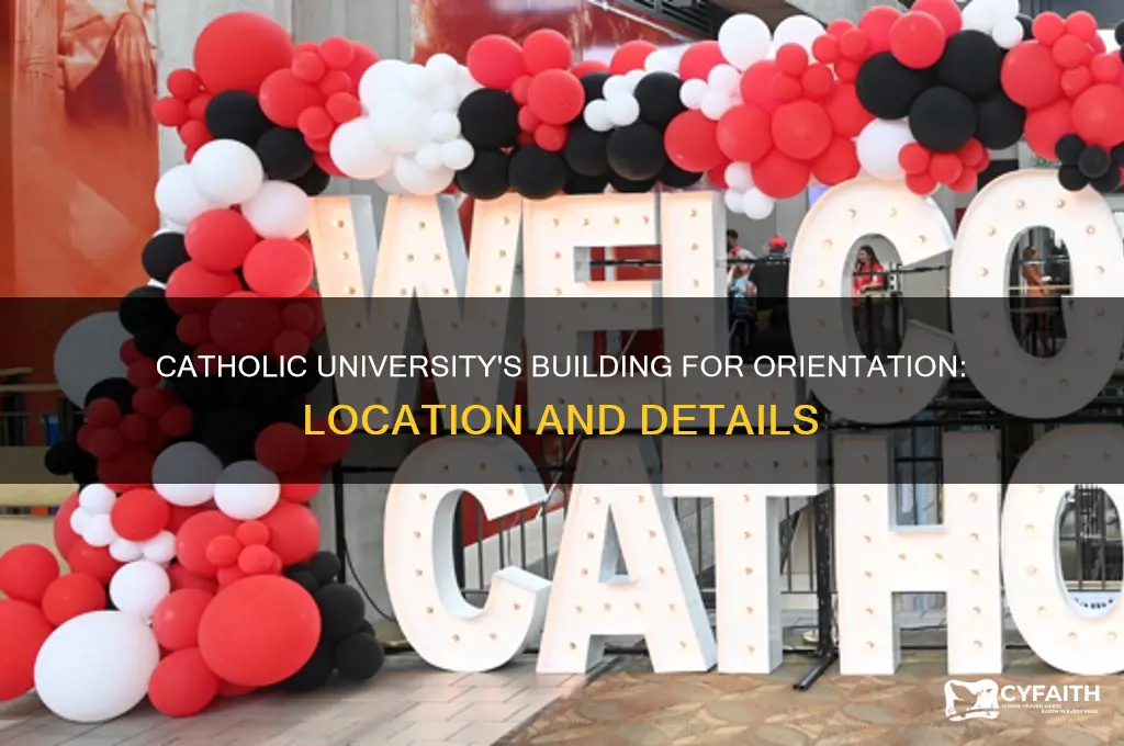 what building will orientation be held at catholic university