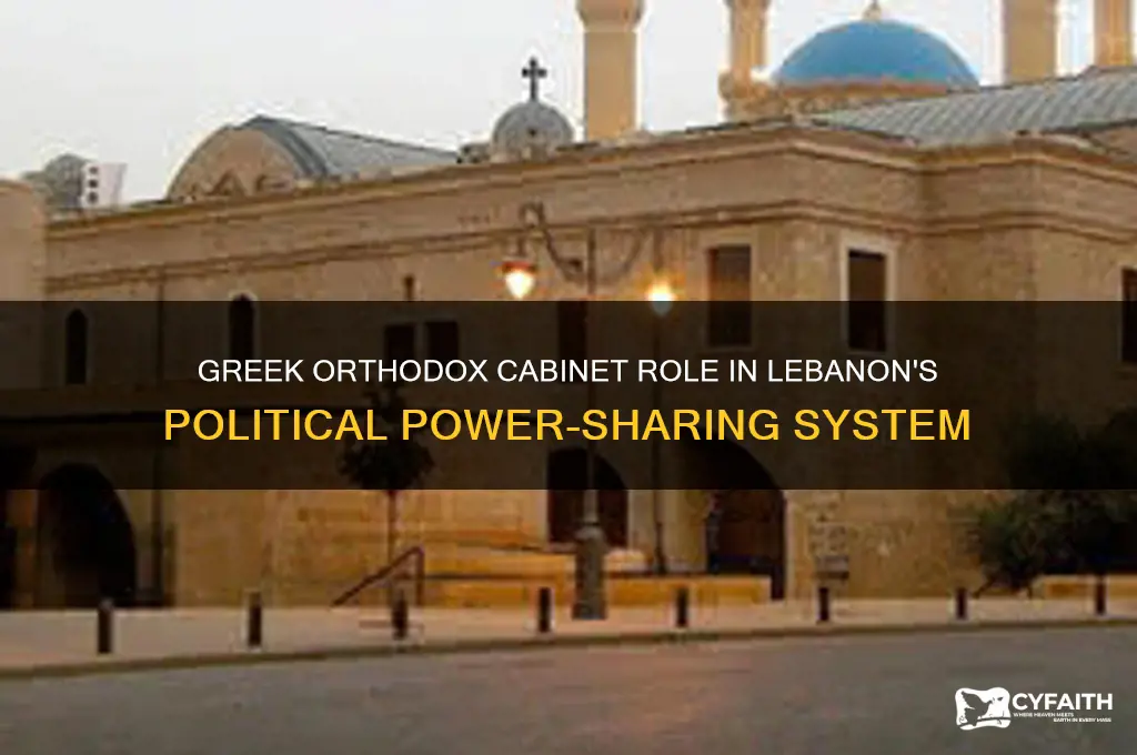 what cabinet position do greek orthodox get in lebanon