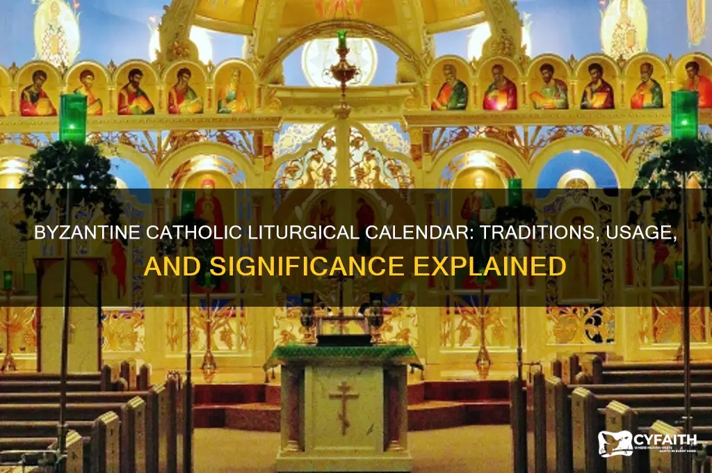 what calendar do byzantine catholics use