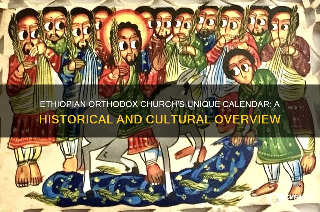 what calendar does the ethopia orthodox church use