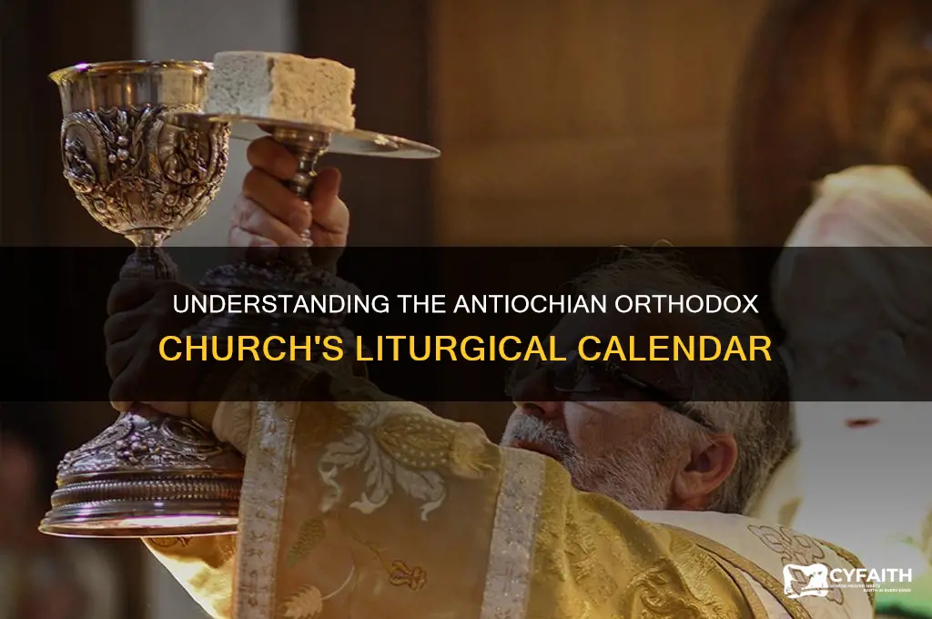 what calendar is the antiochian orthodox church