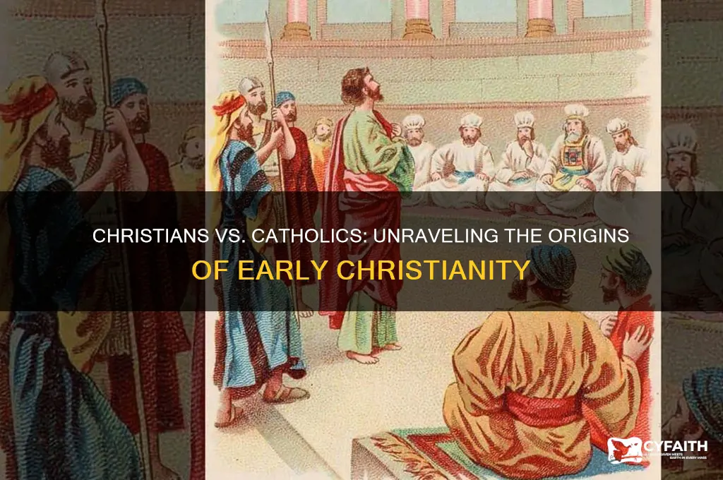 what came first christians or catholics