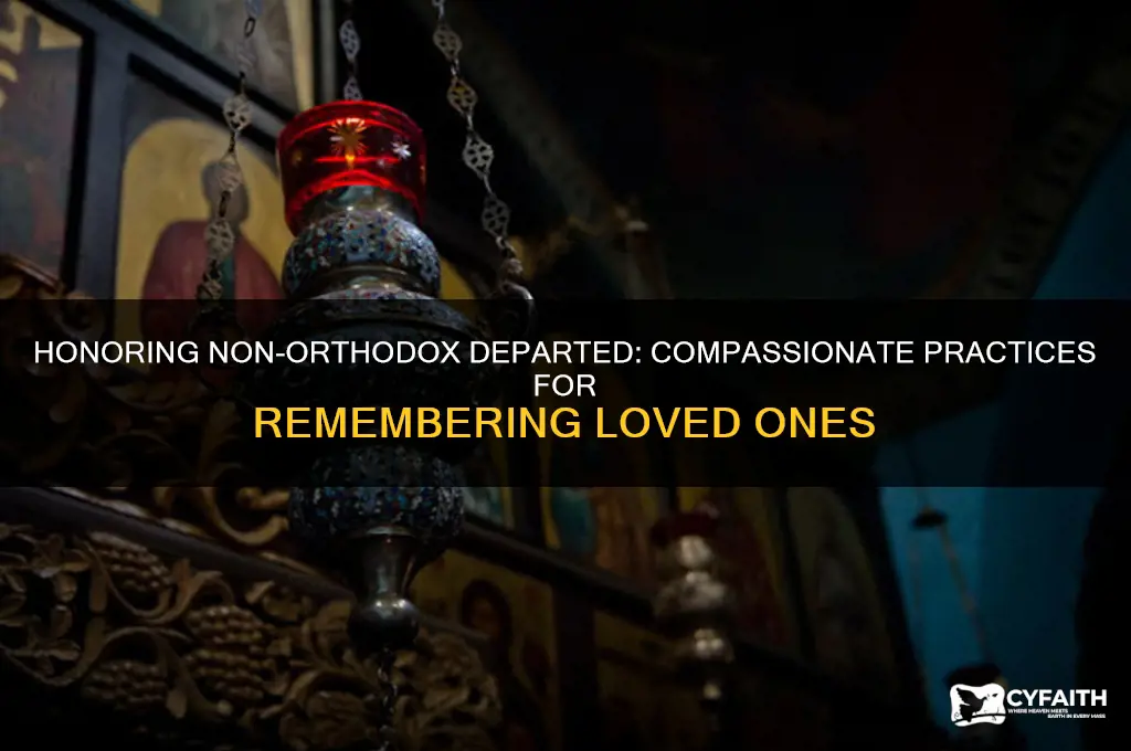 what can be done for non orthodox who have died