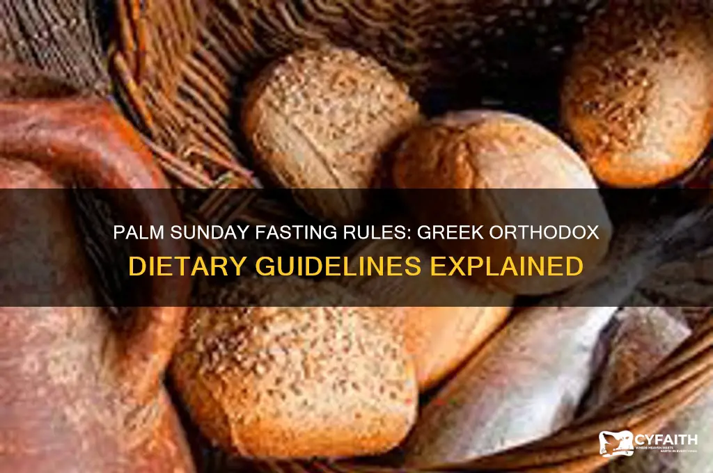 what can greek orthodox eat on palm sunday