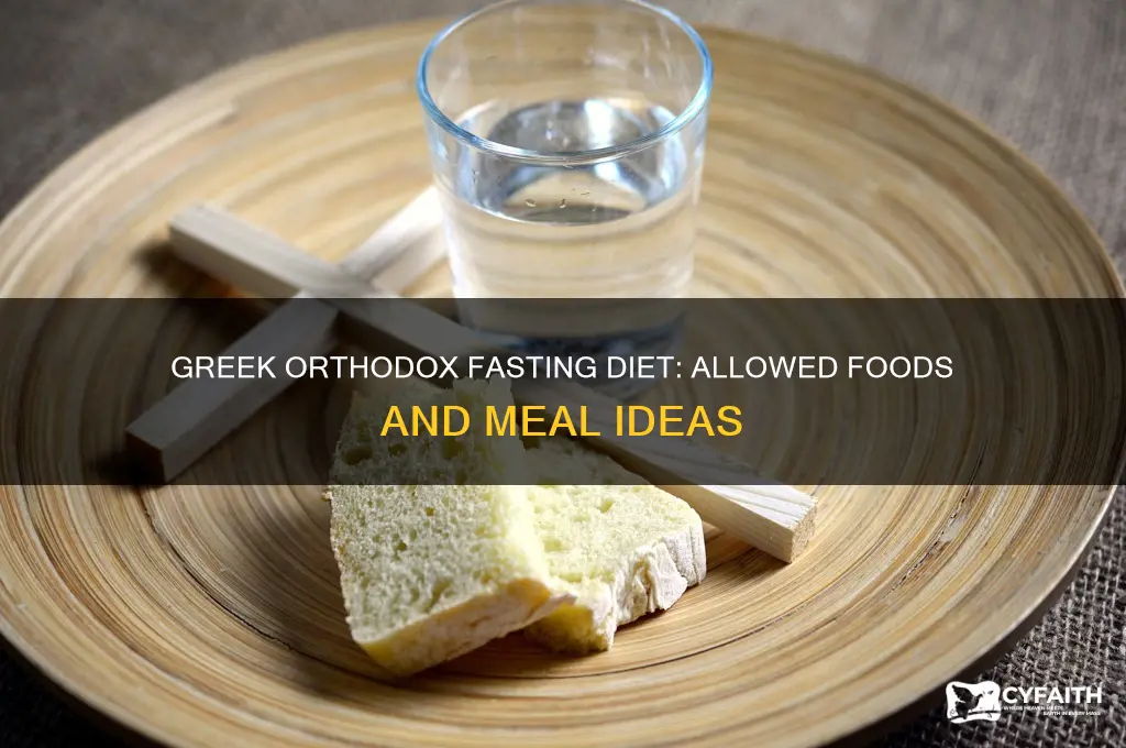 what can greek orthodox eat when fasting