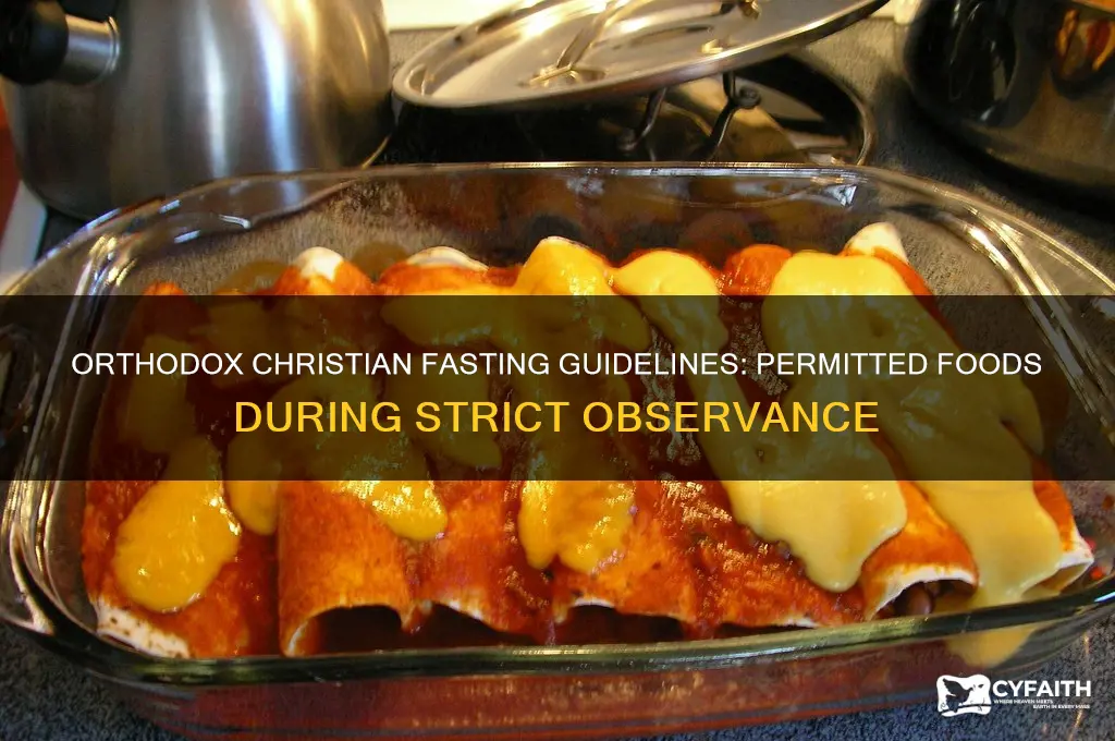what can orthodox christians eat during strict fast