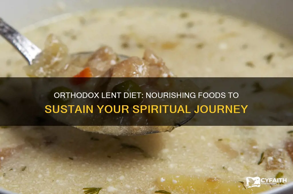what can you eat during lent orthodox