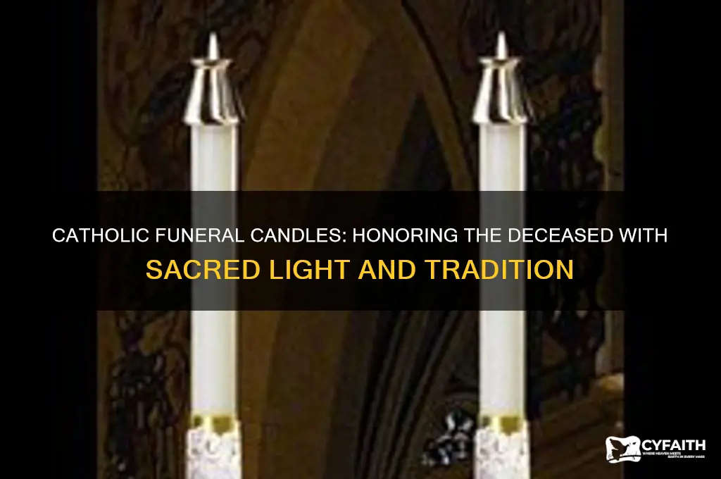 what candle do you light when someone dies catholic