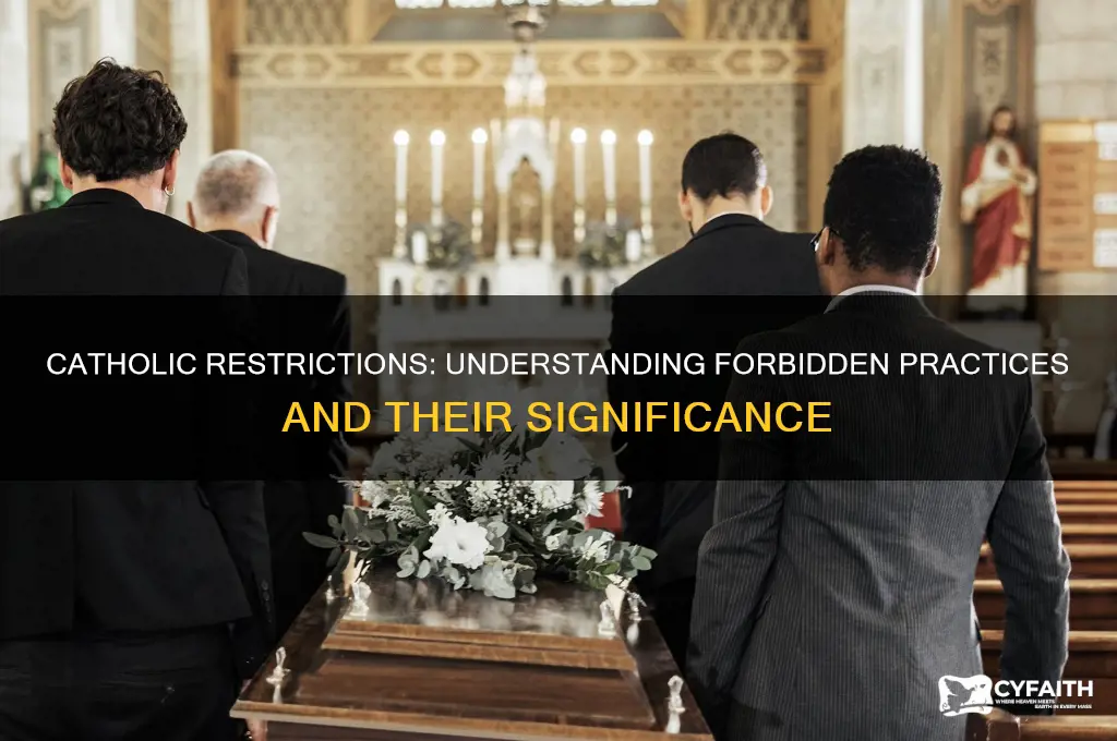 what cant catholics do