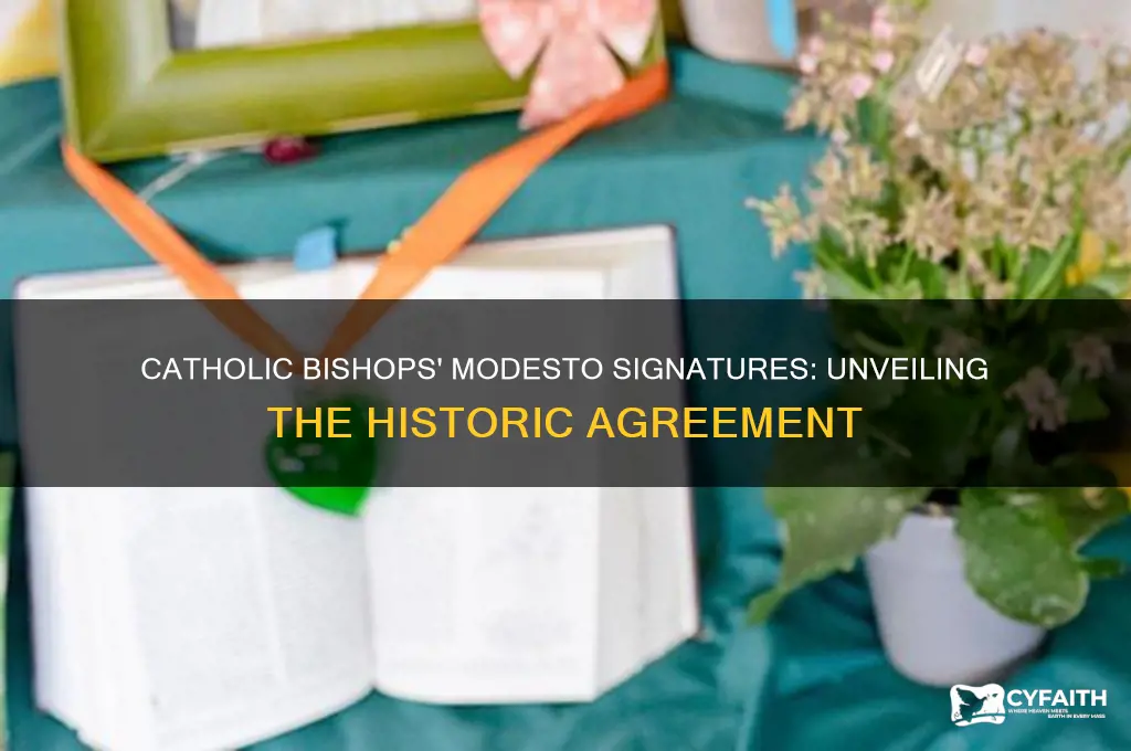 what catholic bishops signed modesto