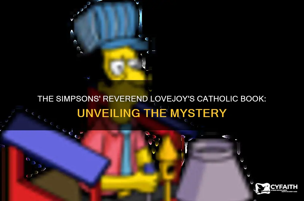 what catholic book is the reverend in the simpsons