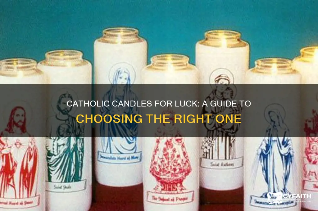 what catholic candle to light for luck