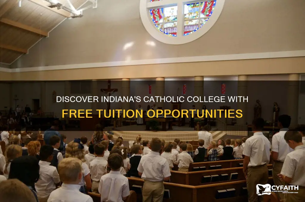 what catholic college offers free tuition in indiana