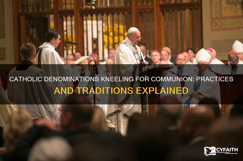 what catholic denominationkneels to receive communion