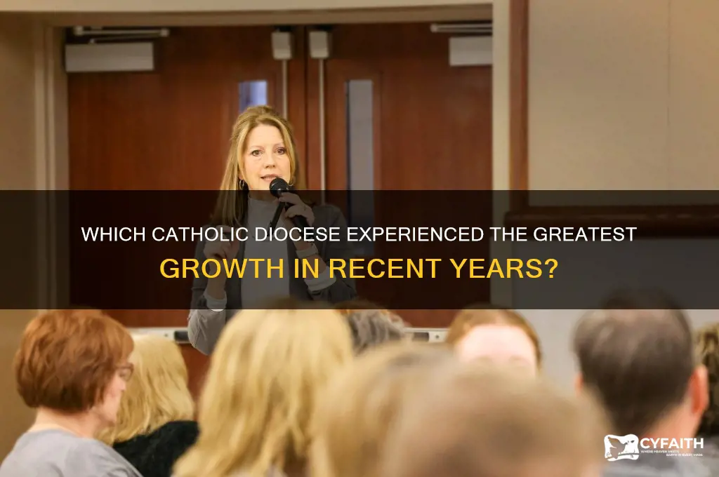 what catholic diocese has the most increase