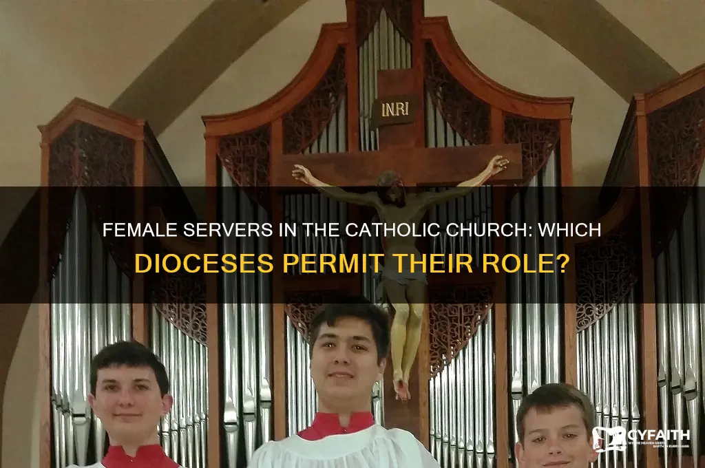 what catholic diosess allow female servers