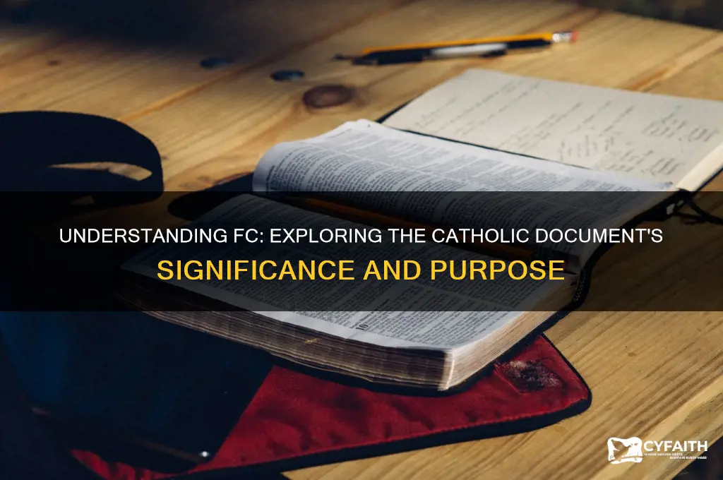 what catholic document is fc