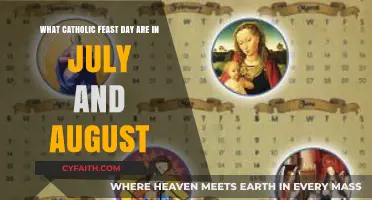 July and August Catholic Feast Days: A Guide to Celebrations