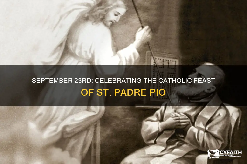 what catholic feast day is 9 23