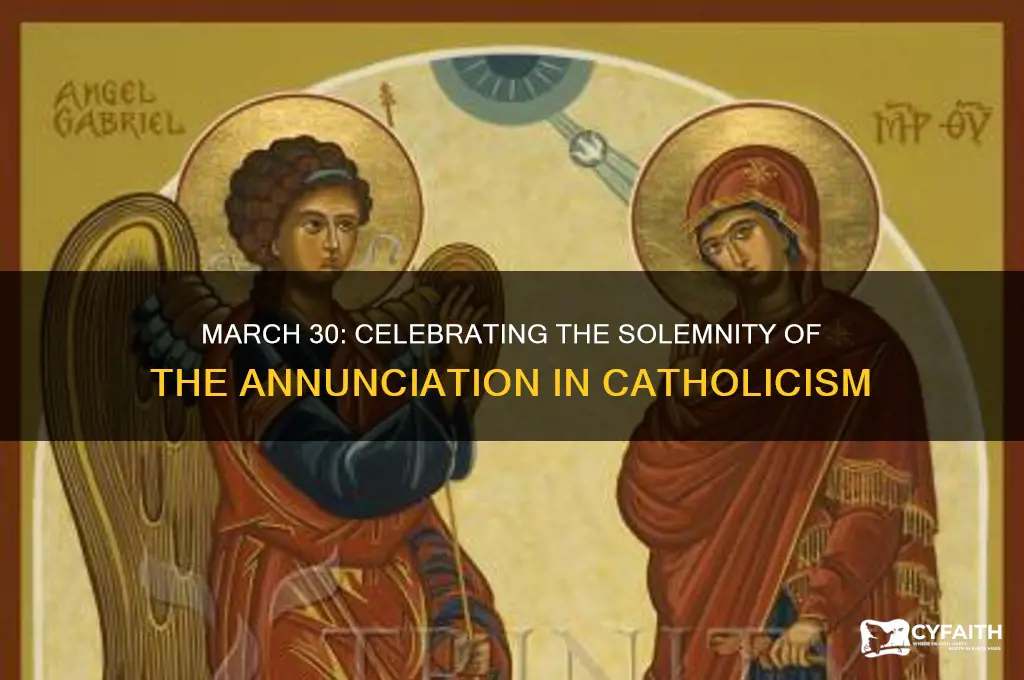 what catholic feast day is march 30