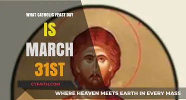 March 31st: Unveiling the Catholic Feast Day Celebrated Worldwide