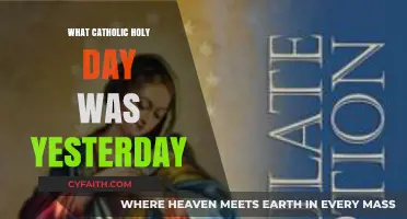 Yesterday's Catholic Holy Day: A Reflection on Its Significance