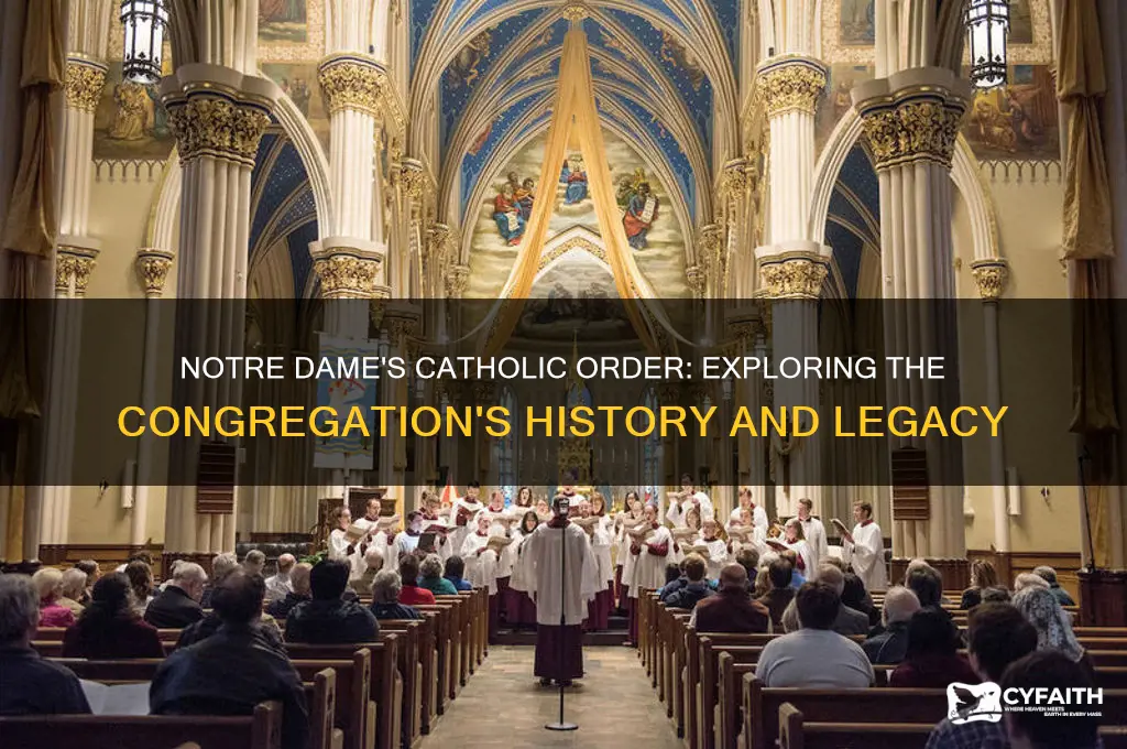 what catholic order is notre dame