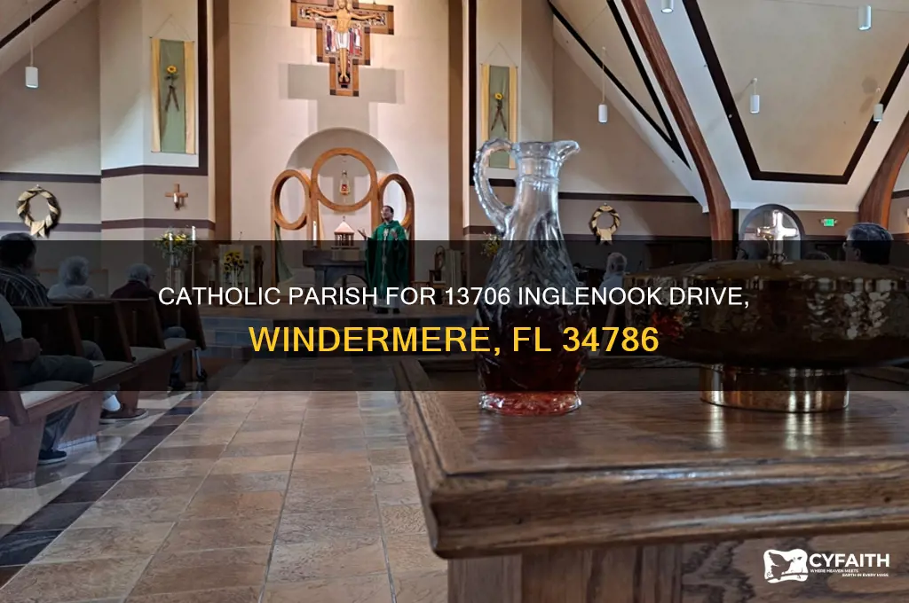 what catholic parish is 13706 ingelnook drive windermere fl 34786