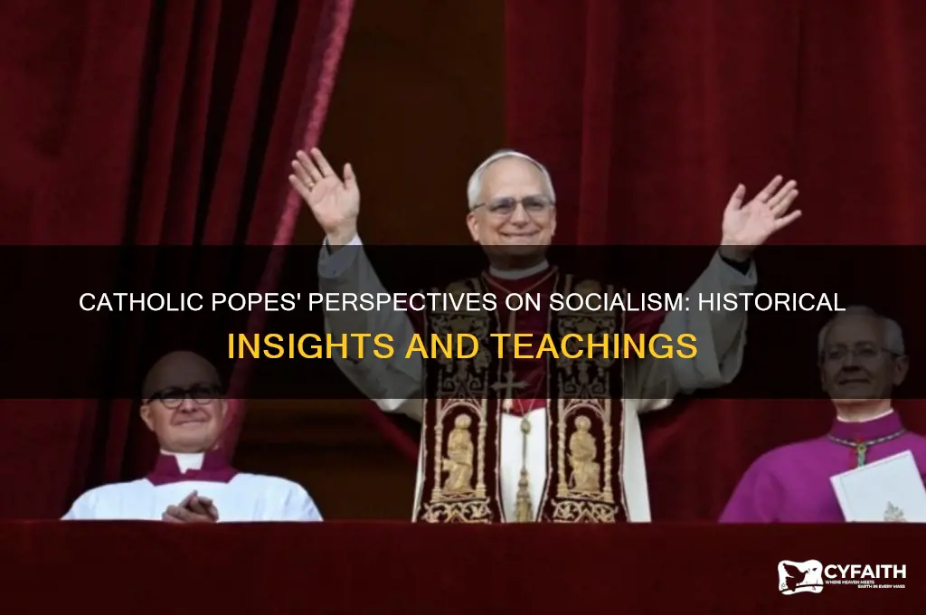 what catholic popes have said about socialism