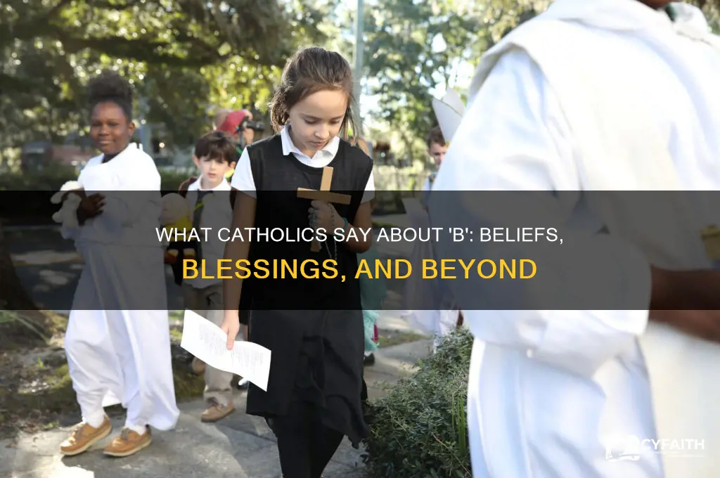 what catholic say b