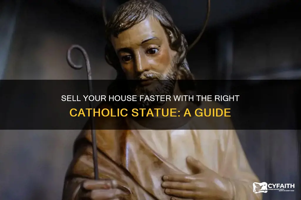 what catholic statue to sell house