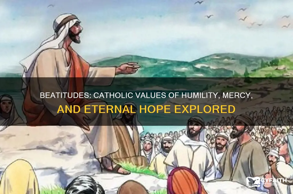 what catholic values are promoted through the beatitudes